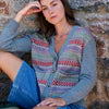 Fairisle Cardigan ~ Charcoal