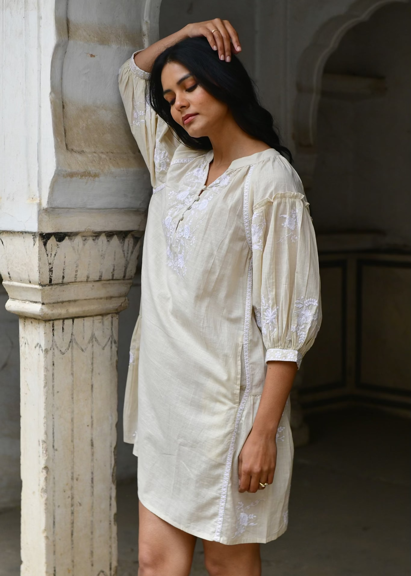 Cote d'Azur Sundress ~ Oat