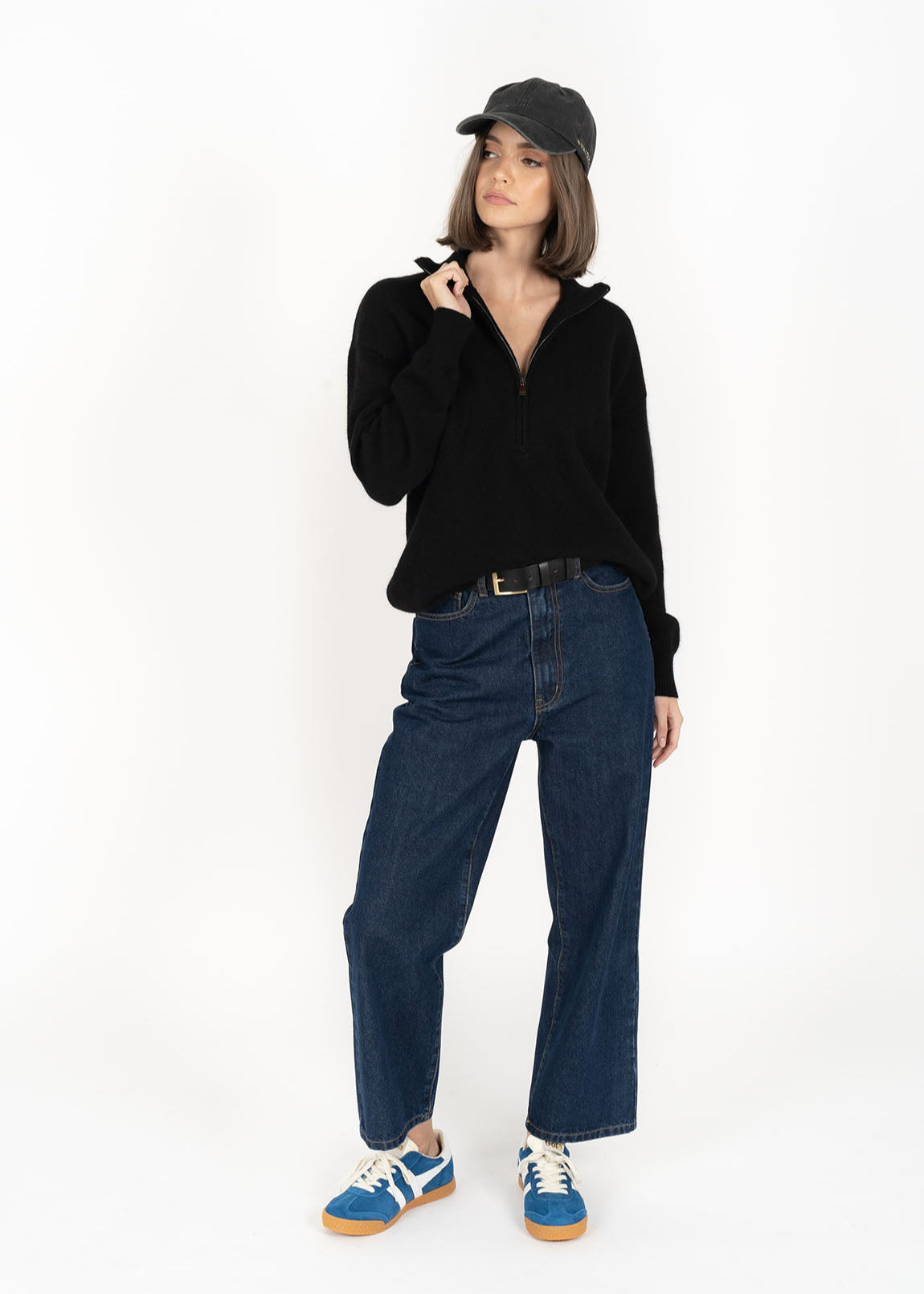 Zip Knox Sweater ~ Black