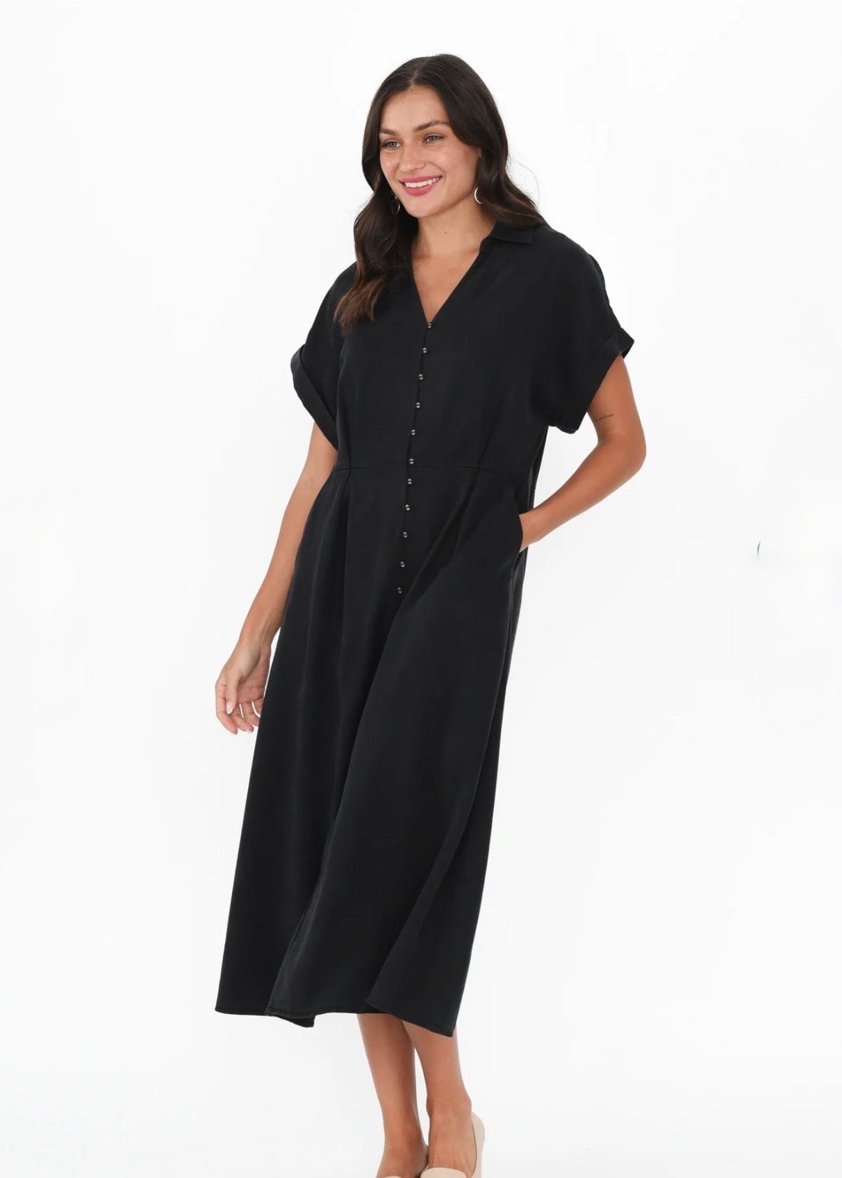 Lucia Dress ~ Washed Black