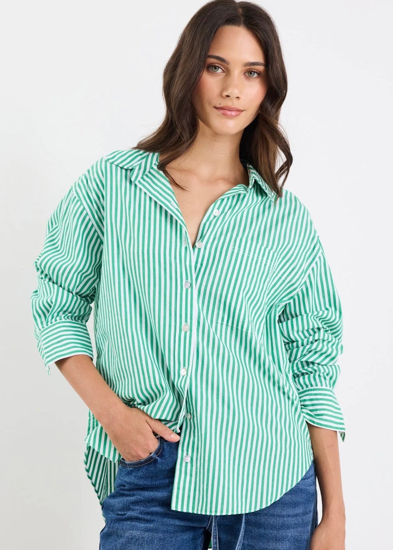 You Got This Shirt ~ Green Stripe