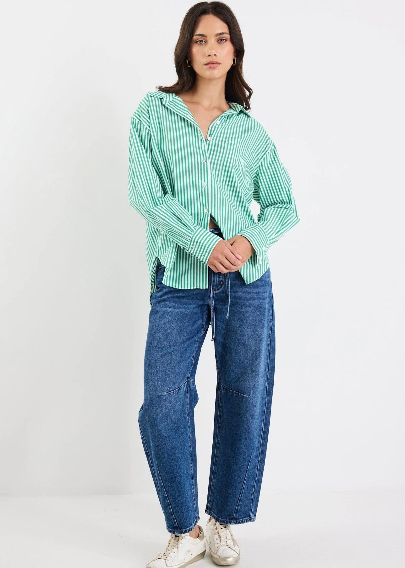 You Got This Shirt ~ Green Stripe