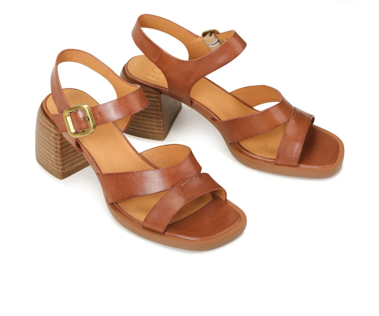 Isoken Block Heel Sandal ~ Brandy