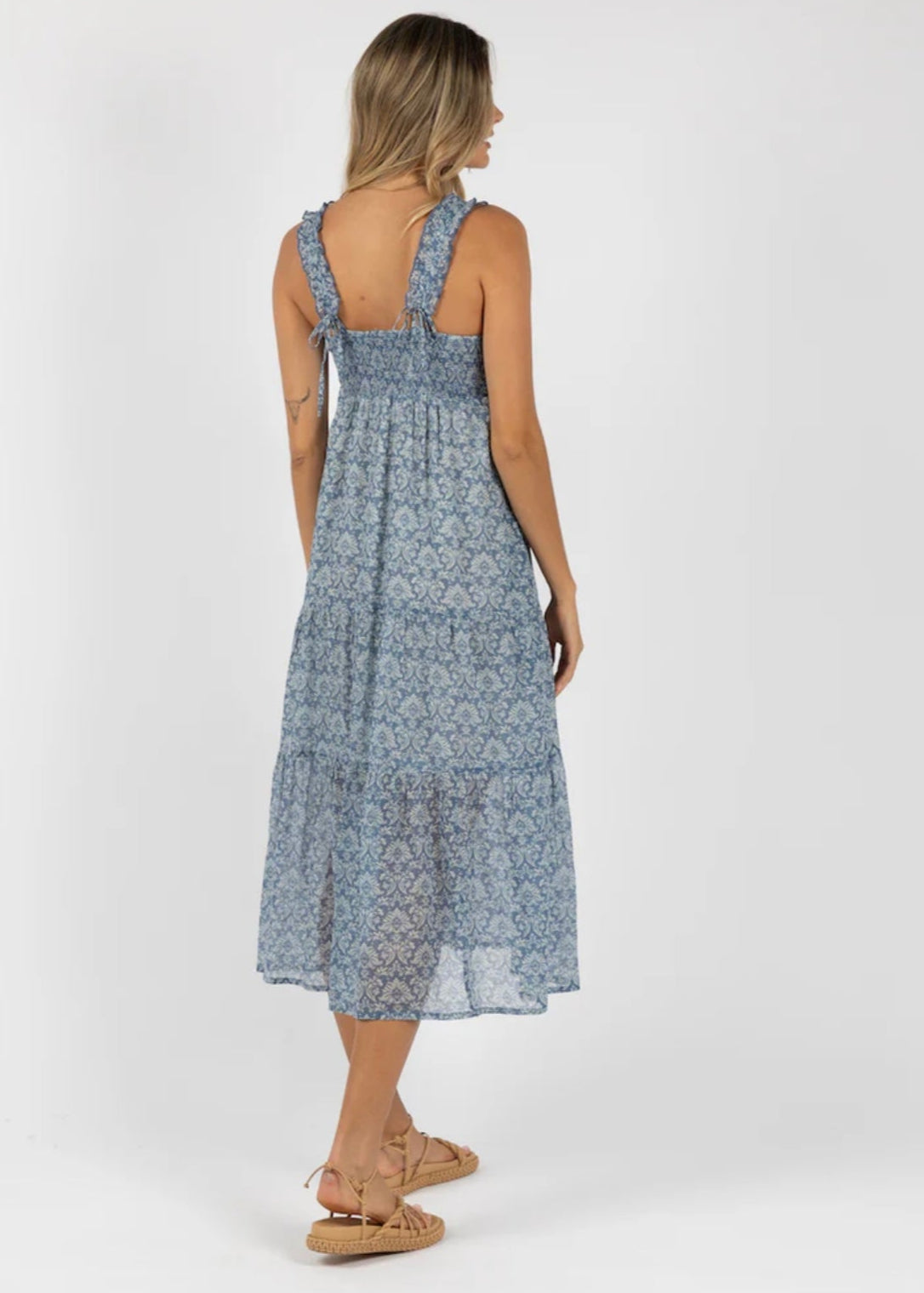 Vacay Aries Dress ~ Blue Print