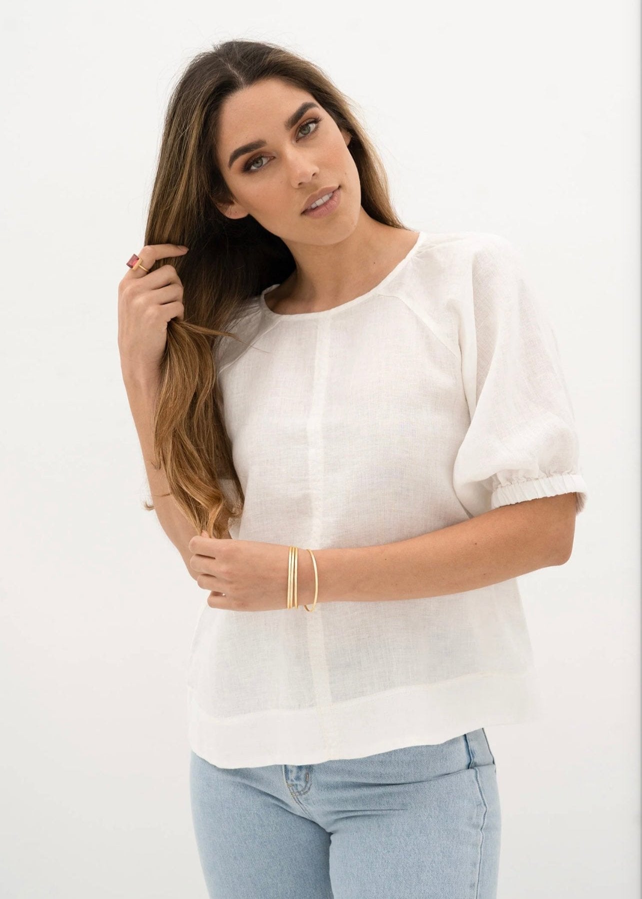 Lagoon Blouse ~ Ivory