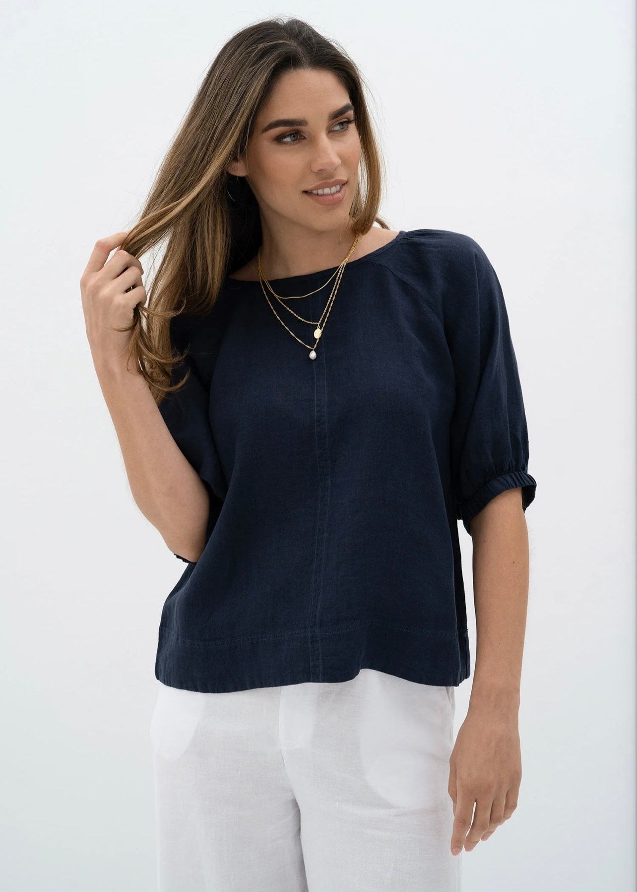 Lagoon Blouse ~ Midnight