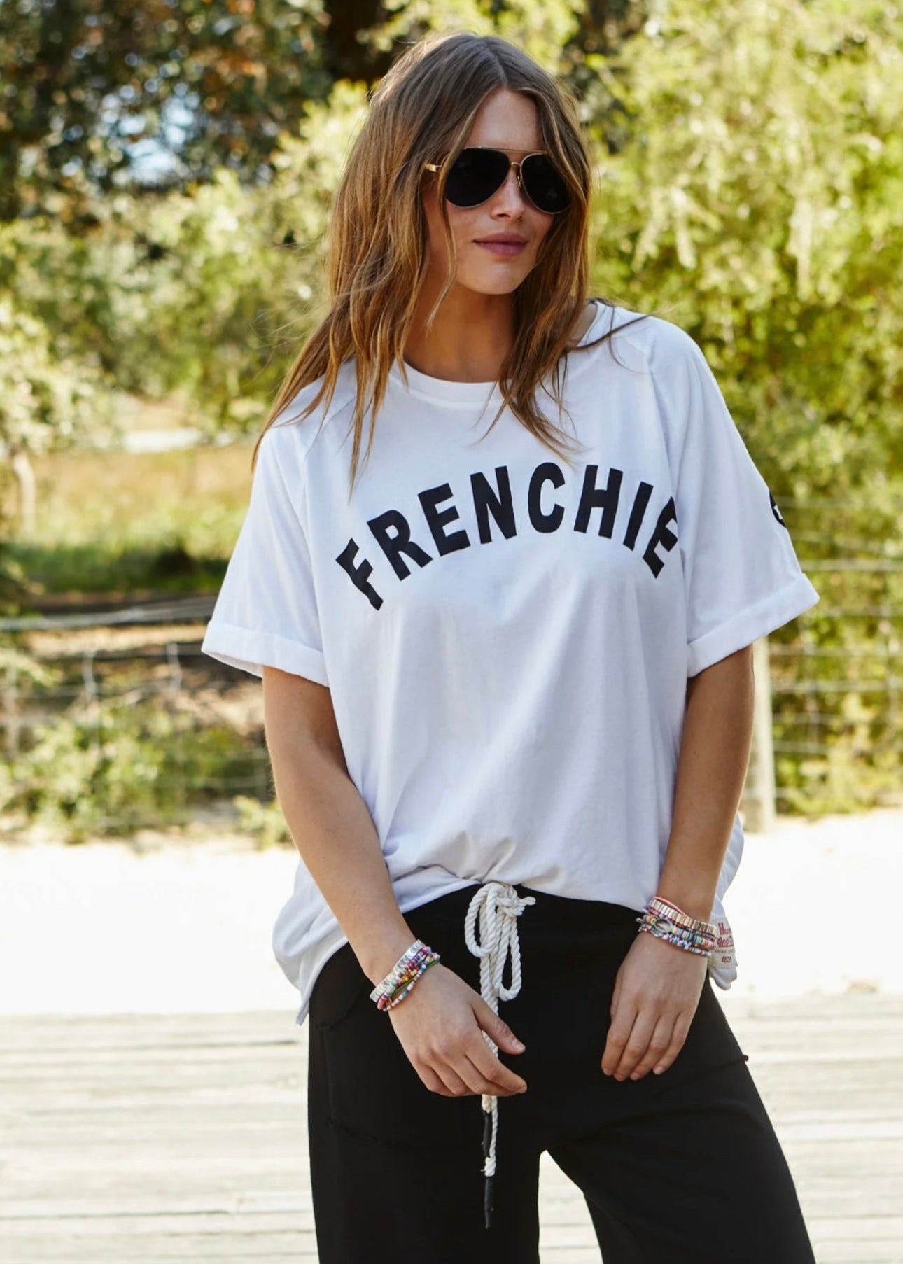 Frenchie Tee ~ White