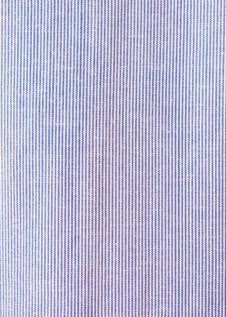 Willow Linen Dress ~ Pale Blue & White