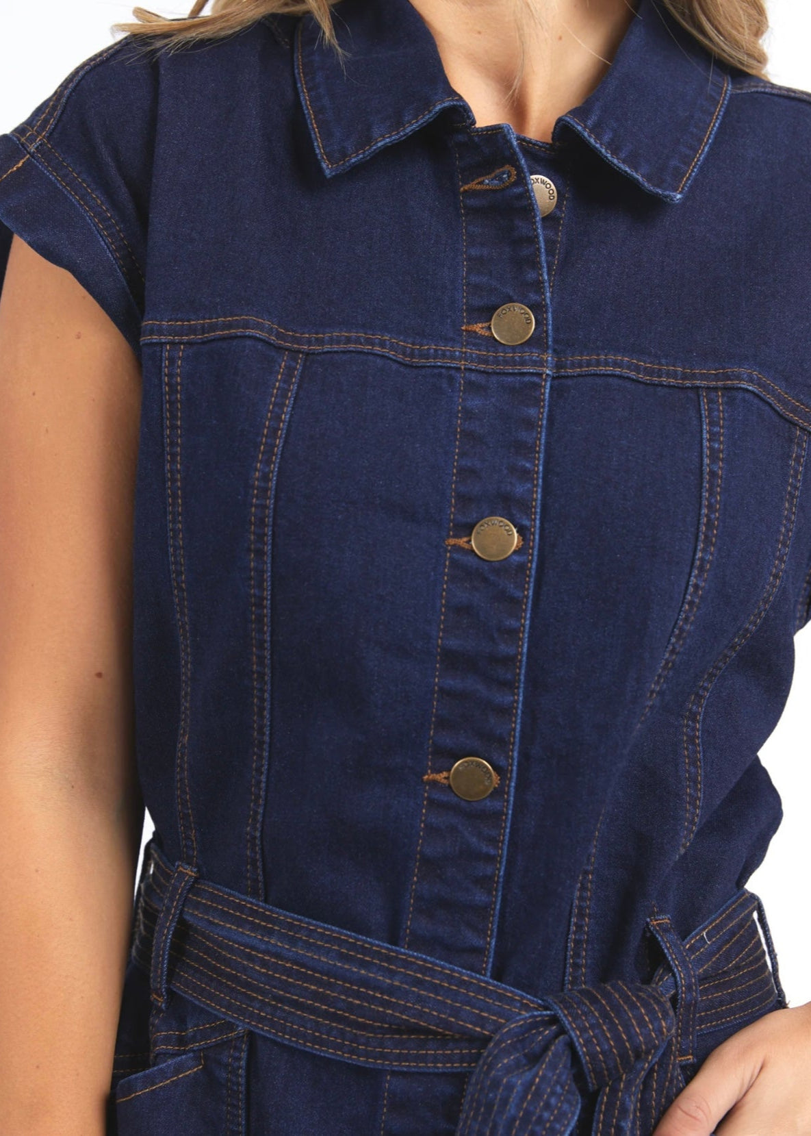 Heidi Dress ~ Dark Blue Denim