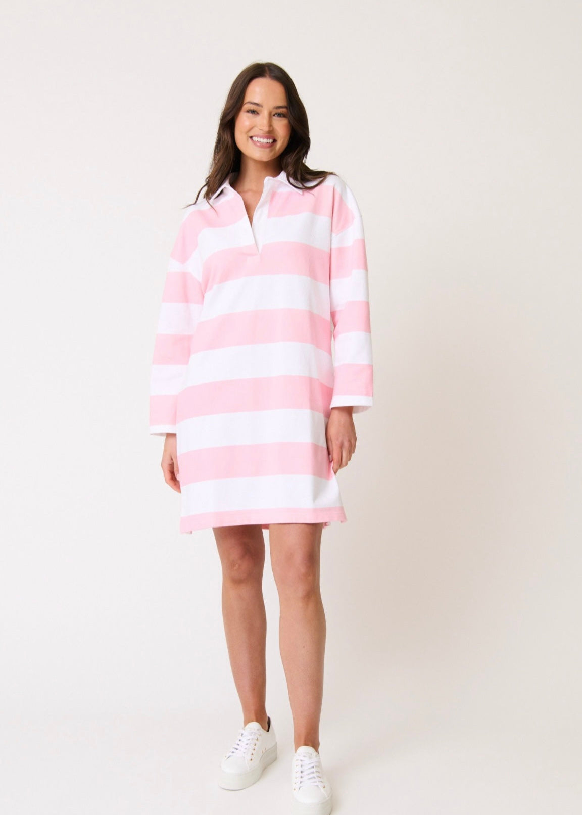 Lily Rugby Dress ~ Sweet Pea