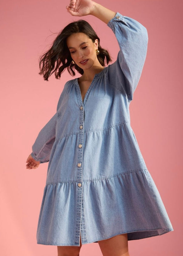 Austin Denim Dress ~ Denim