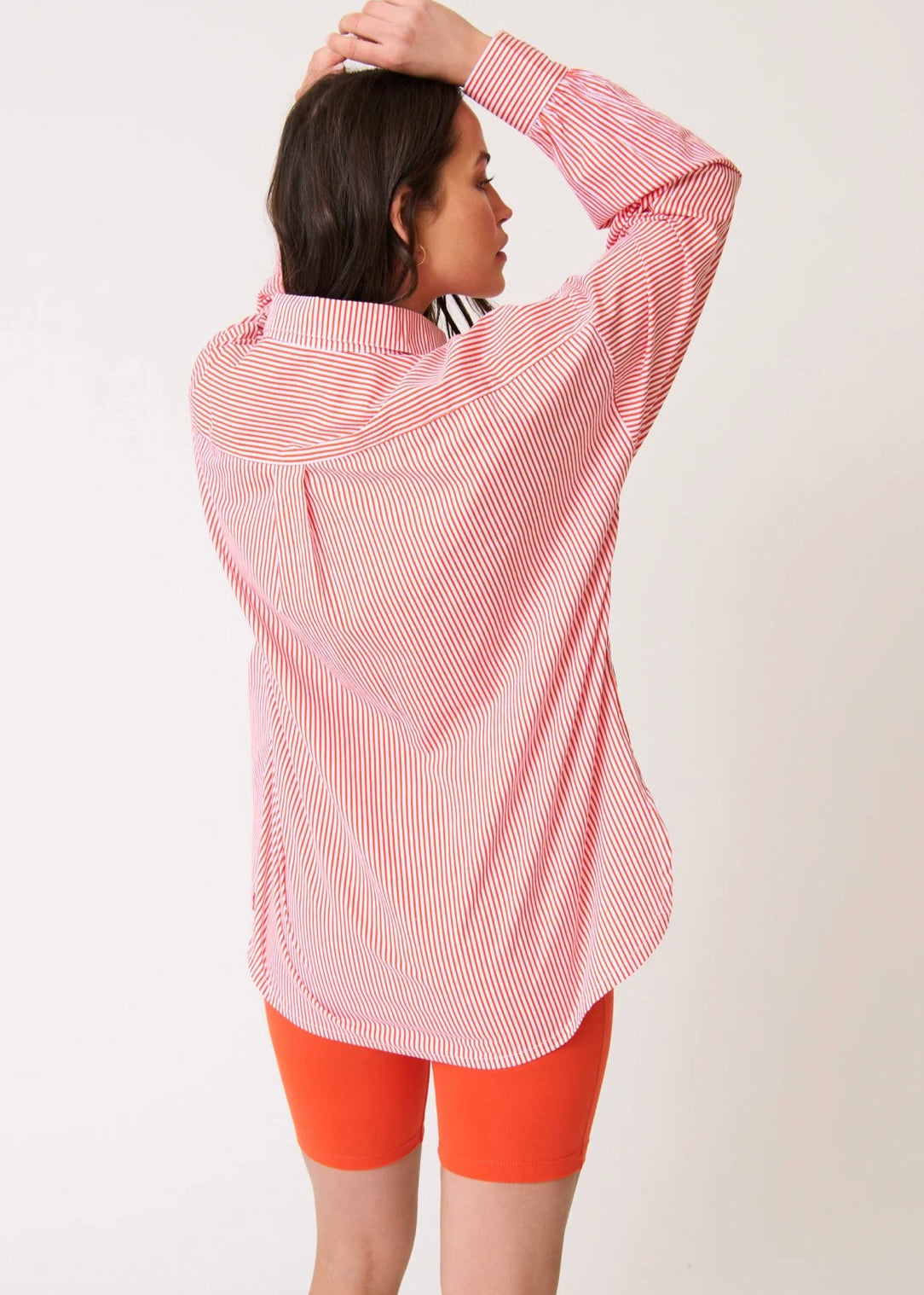 Adalyn Shirt ~ Mandarin Stripe