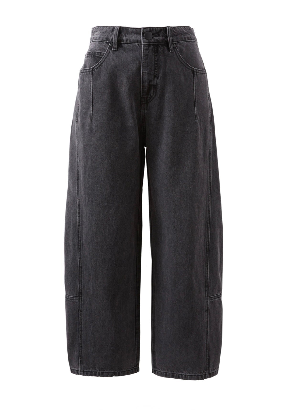 Darted Barrel Jean ~ Faded Black