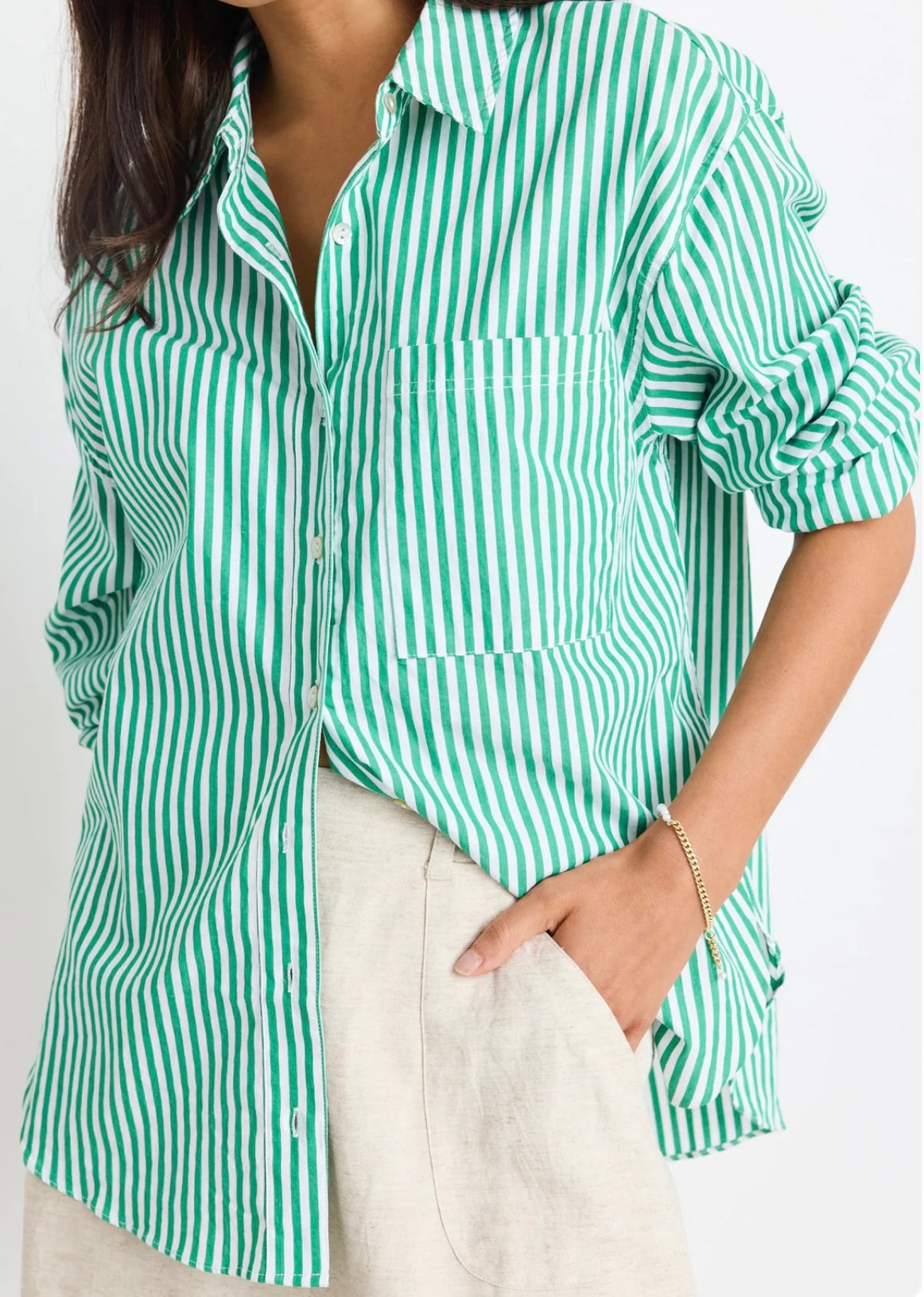 You Got This Shirt ~ Green Stripe