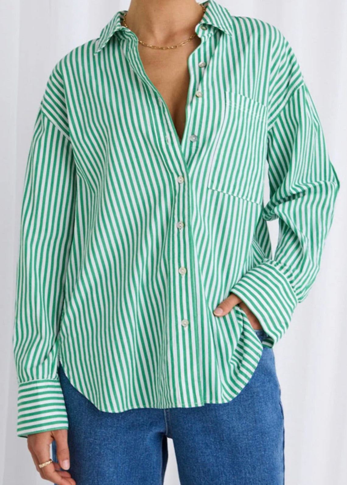 You Got This Shirt ~ Green Stripe
