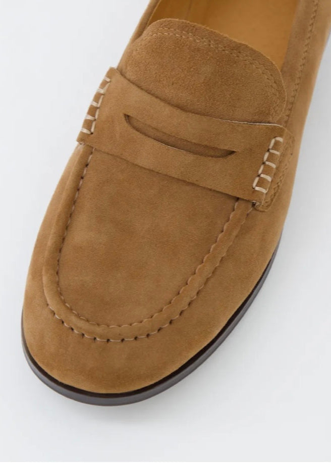 Clarisa Suede Loafer ~ Coffee