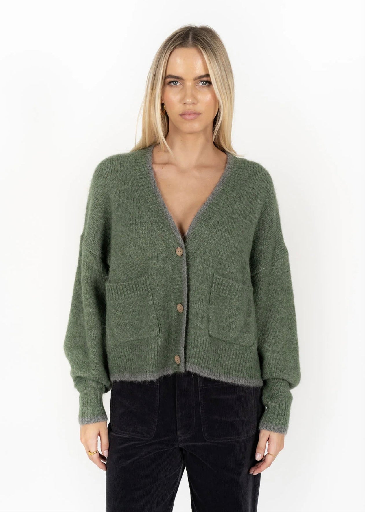 Romi Cardi ~ Green/Grey