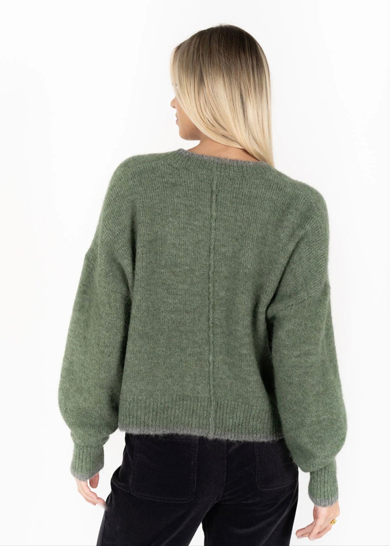 Romi Cardi ~ Green/Grey