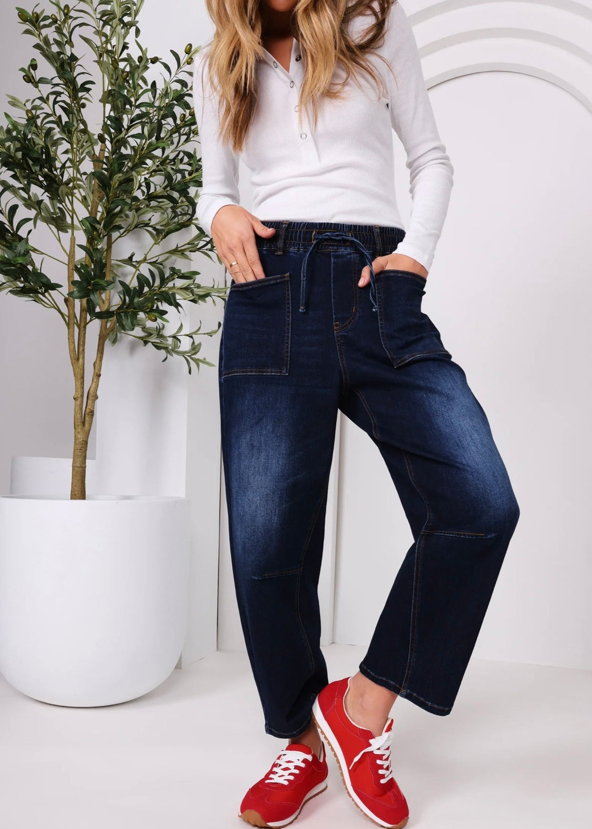 Leo Barrel Jeans ~ Ink