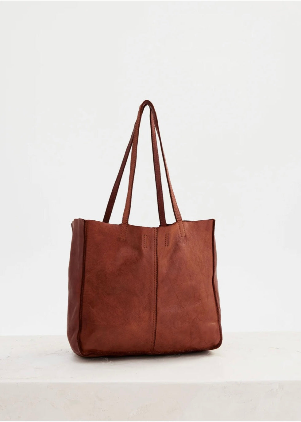 Baby Unlined Tote ~ Cognac