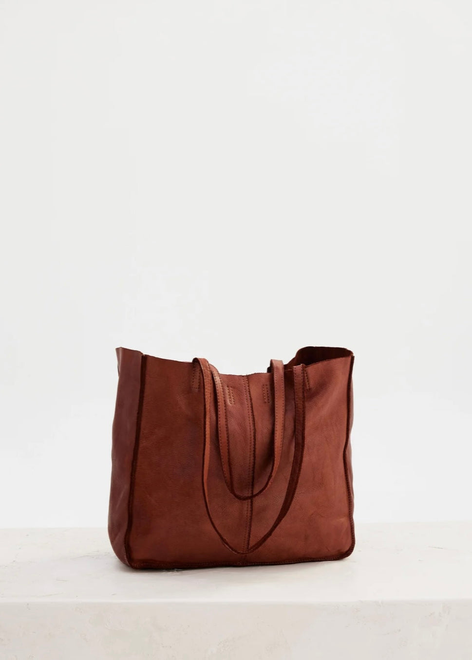 Baby Unlined Tote ~ Cognac