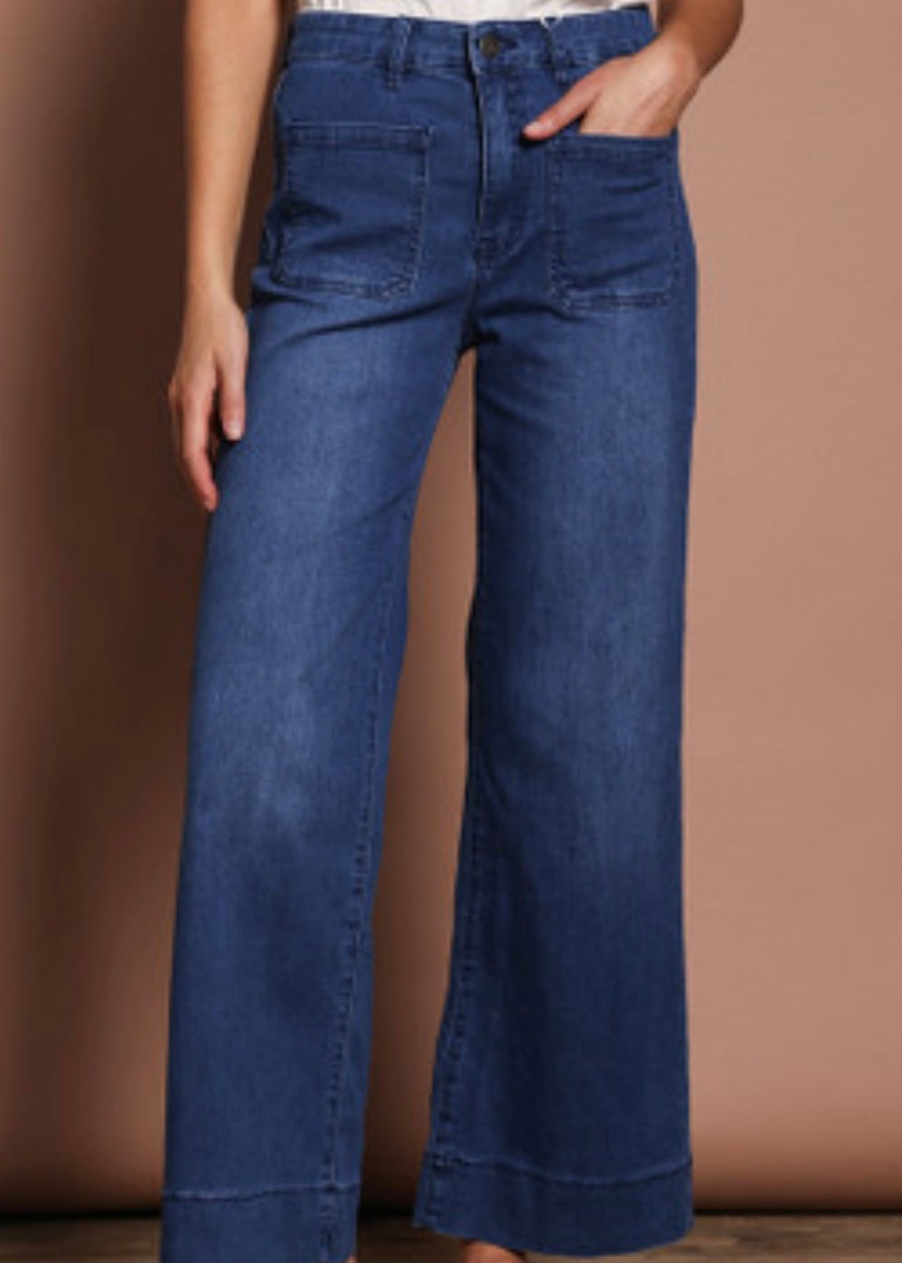 Nora Wide Leg Jeans ~ Dark Denim