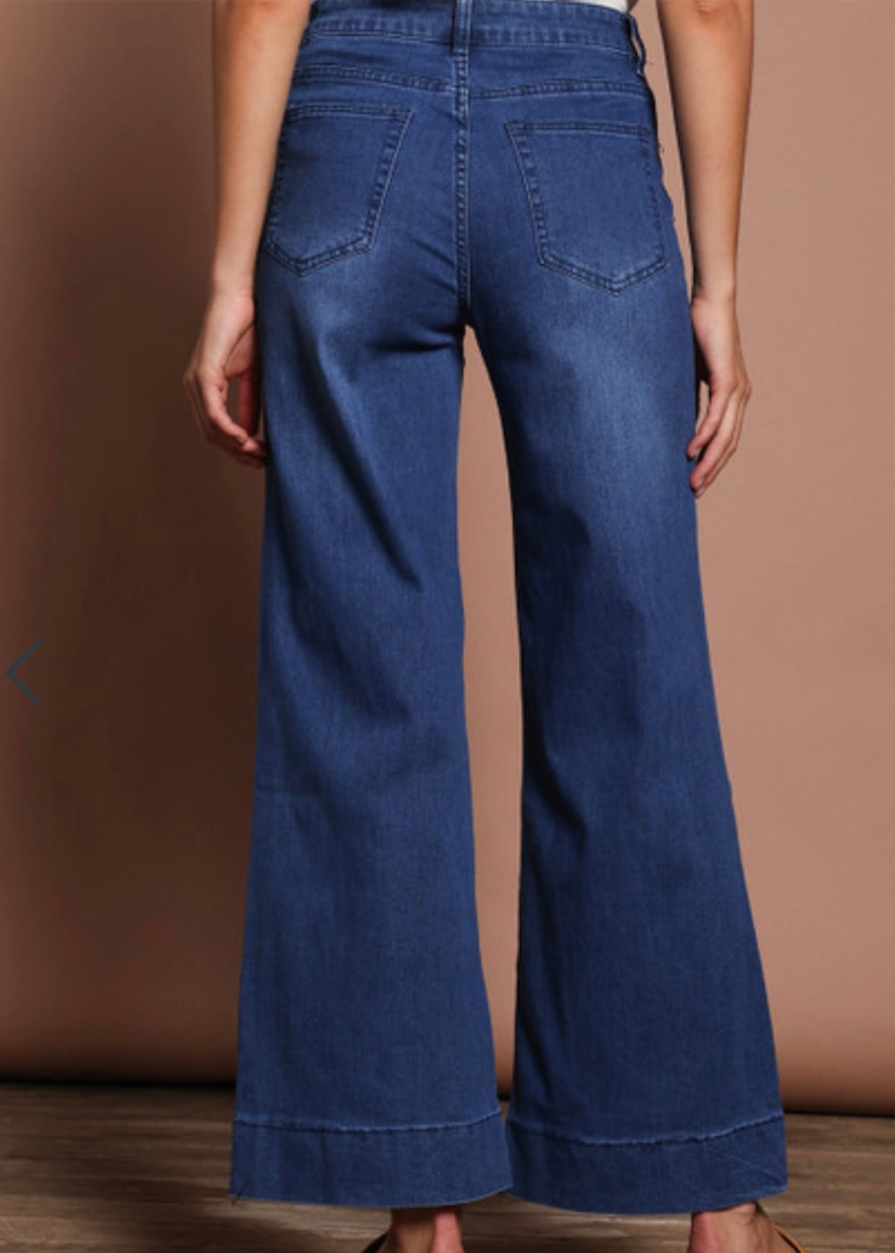 Nora Wide Leg Jeans ~ Dark Denim