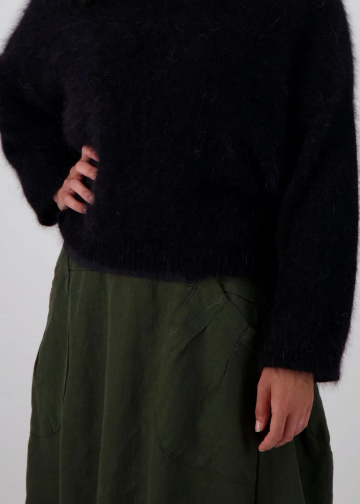 Milwaukee Fiesta Skirt ~ Dark Khaki