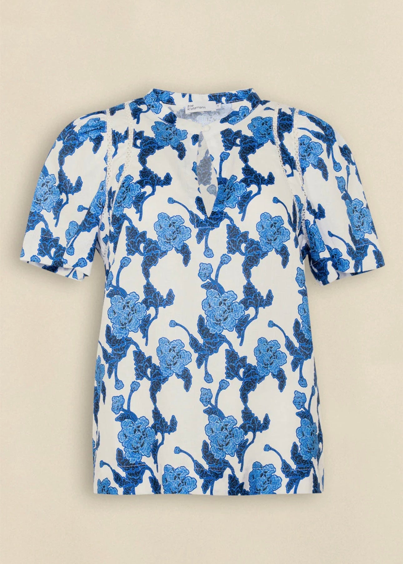 Recollect Top ~ Azure Bouquet