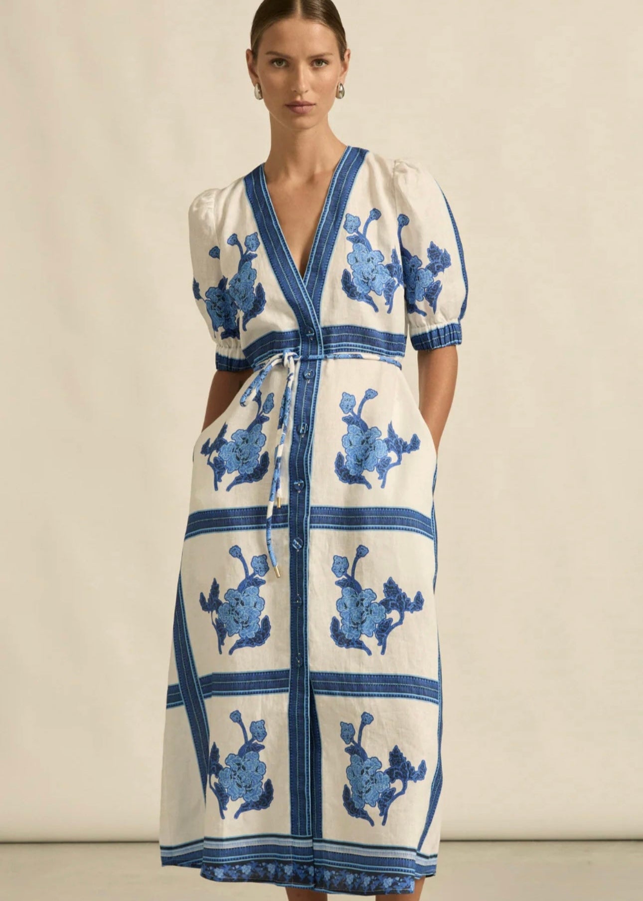 Portrait Dress ~ Azure Collage