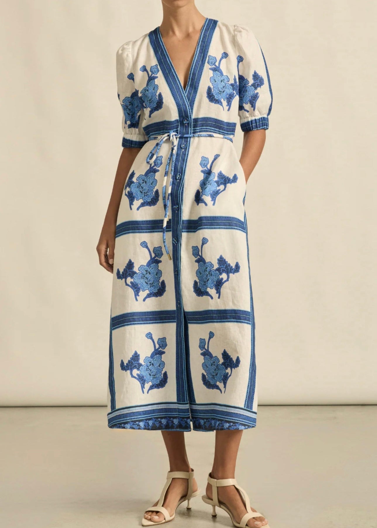 Portrait Dress ~ Azure Collage