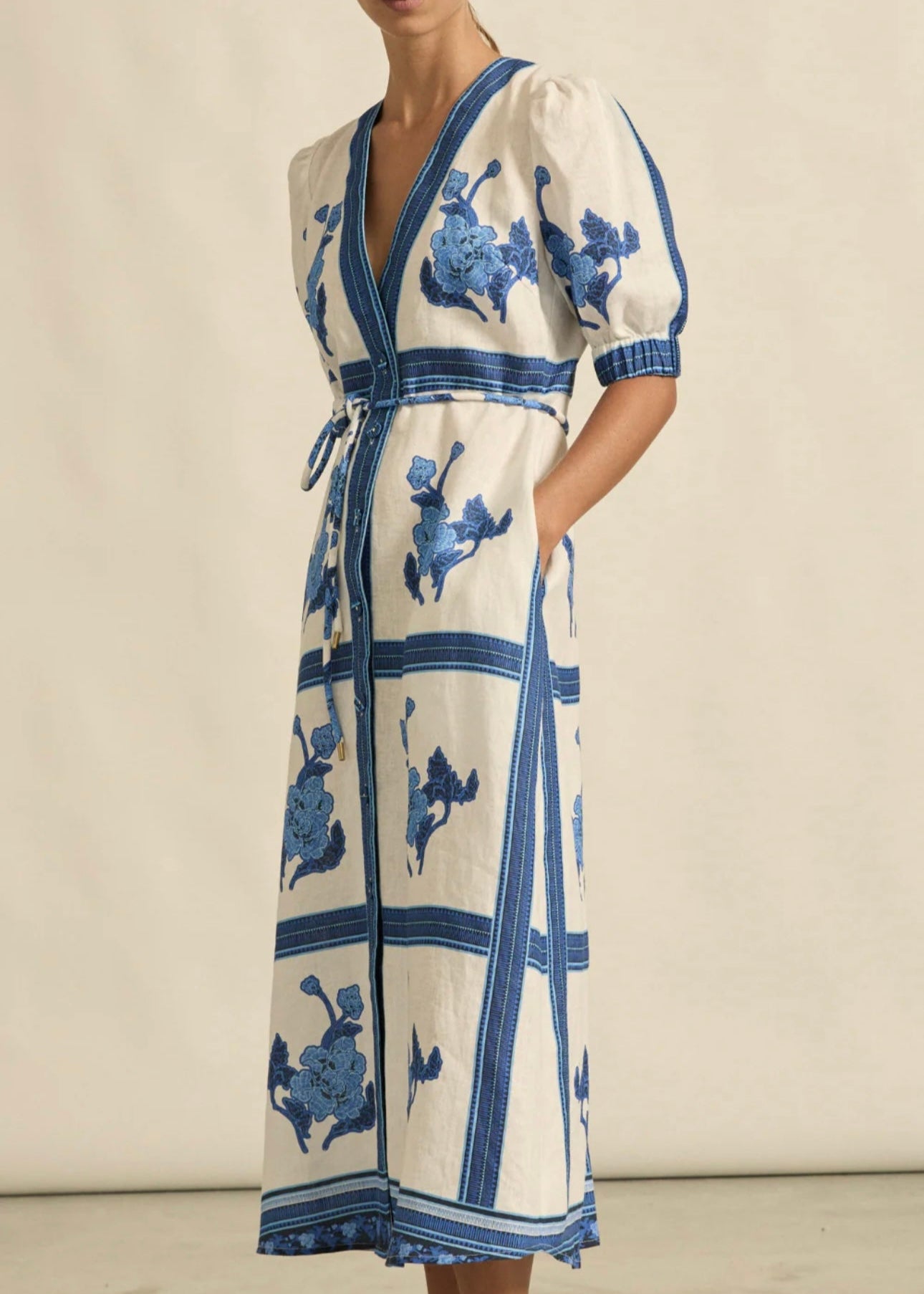 Portrait Dress ~ Azure Collage