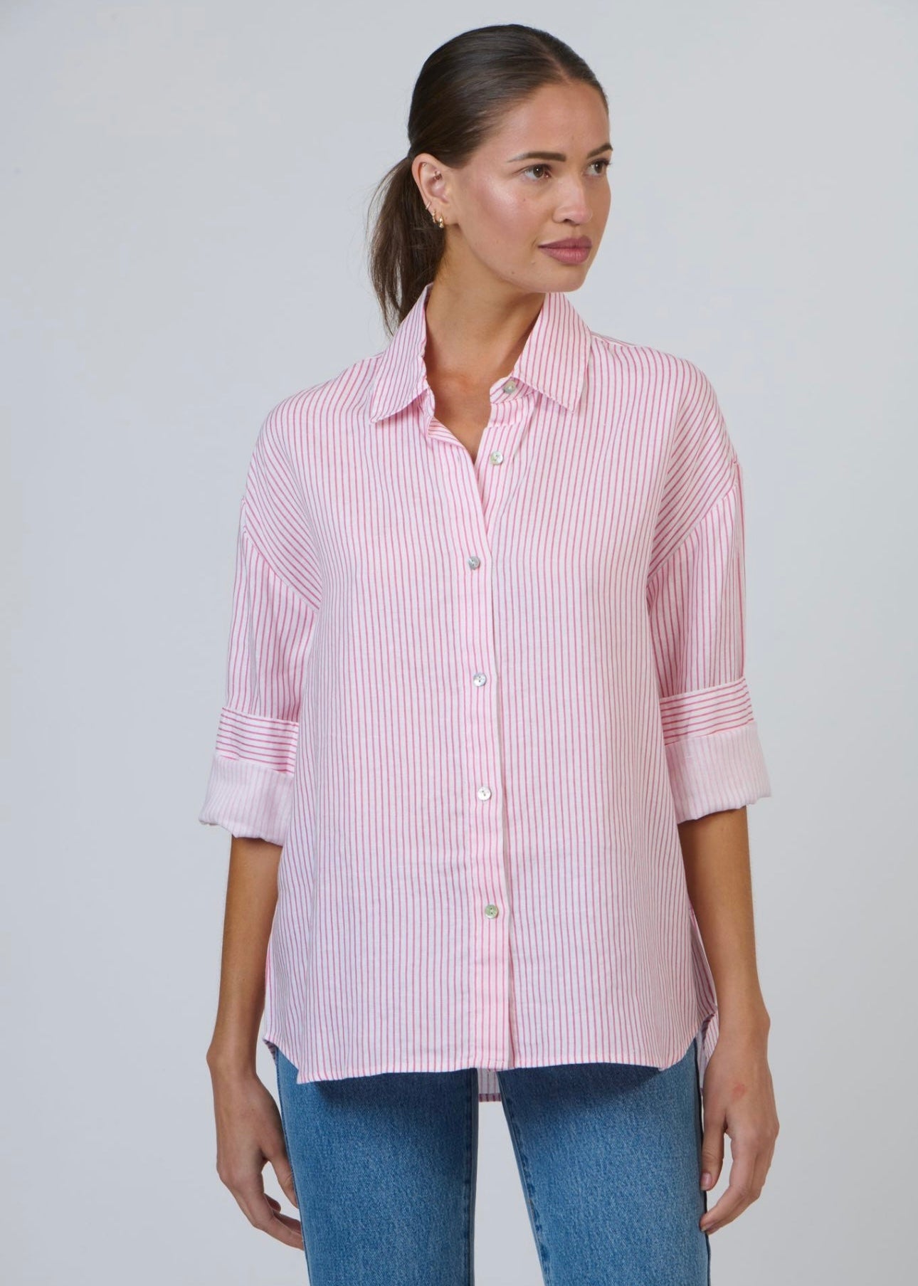 Boyfriend Shirt ~ Rayure Pivoine