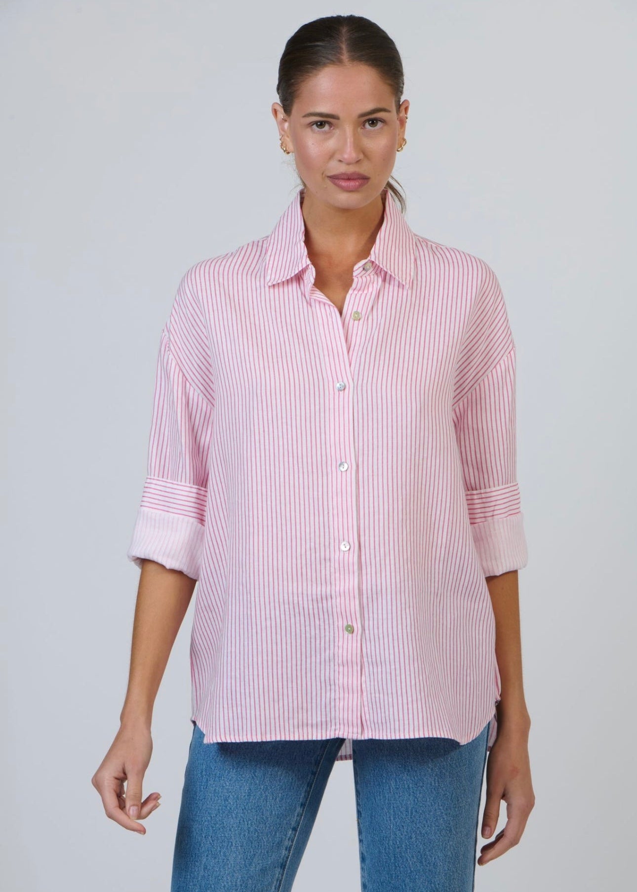 Boyfriend Shirt ~ Rayure Pivoine