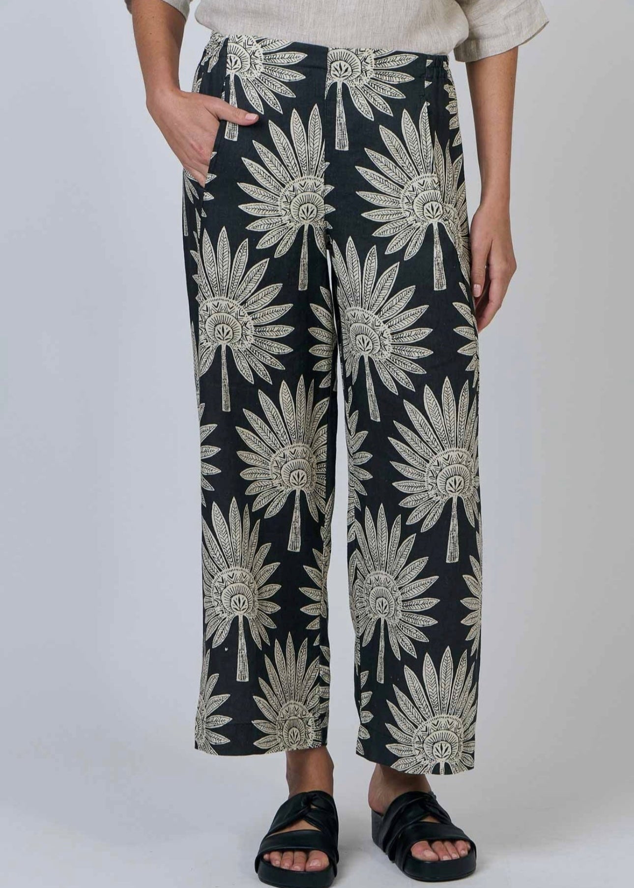 Linen Pant ~ Date Palm