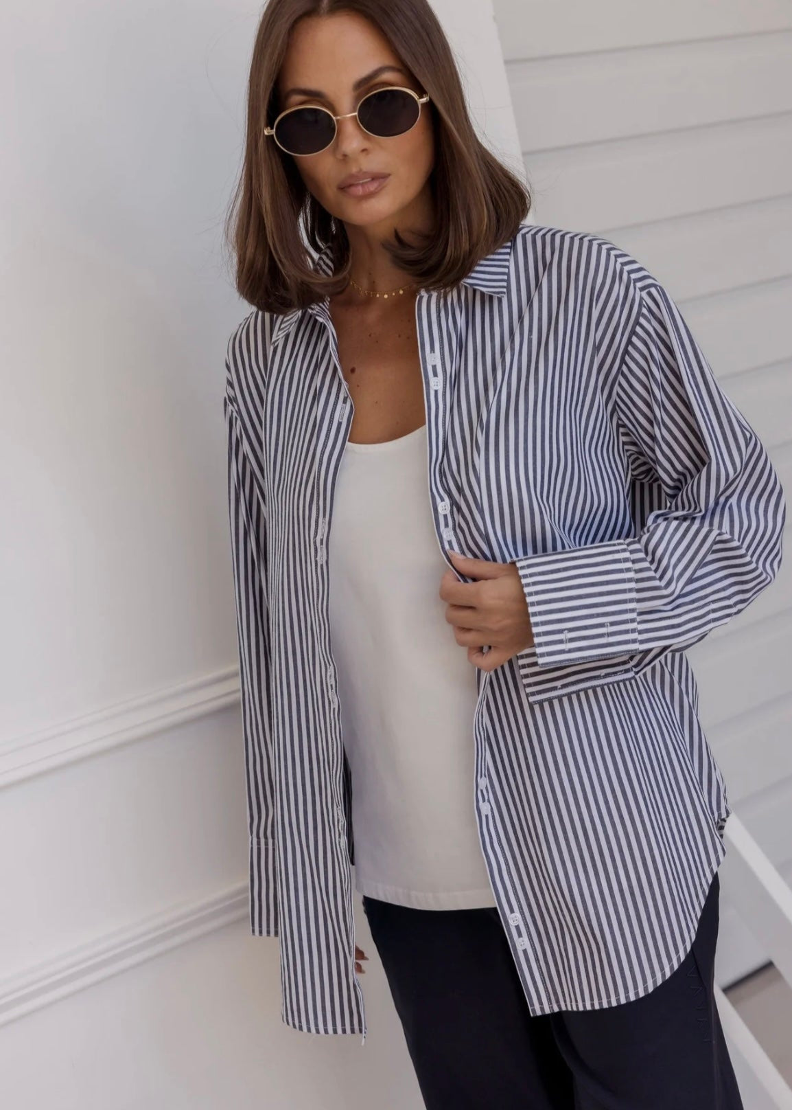 Austin Shirt ~ Navy Stripe