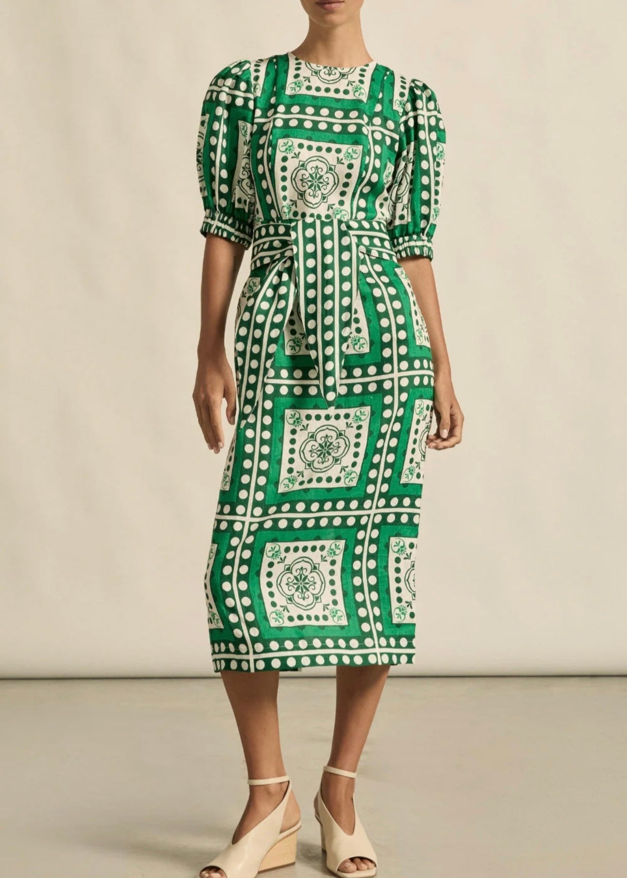 Wander Dress ~ Parrot Scarf