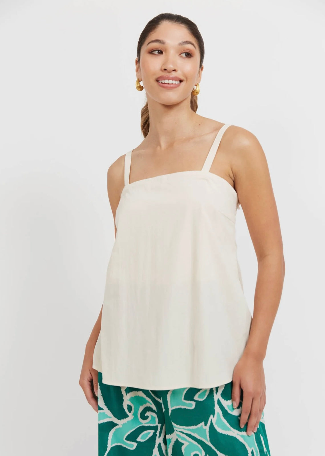 Santos Convertible Tank ~ Bisque