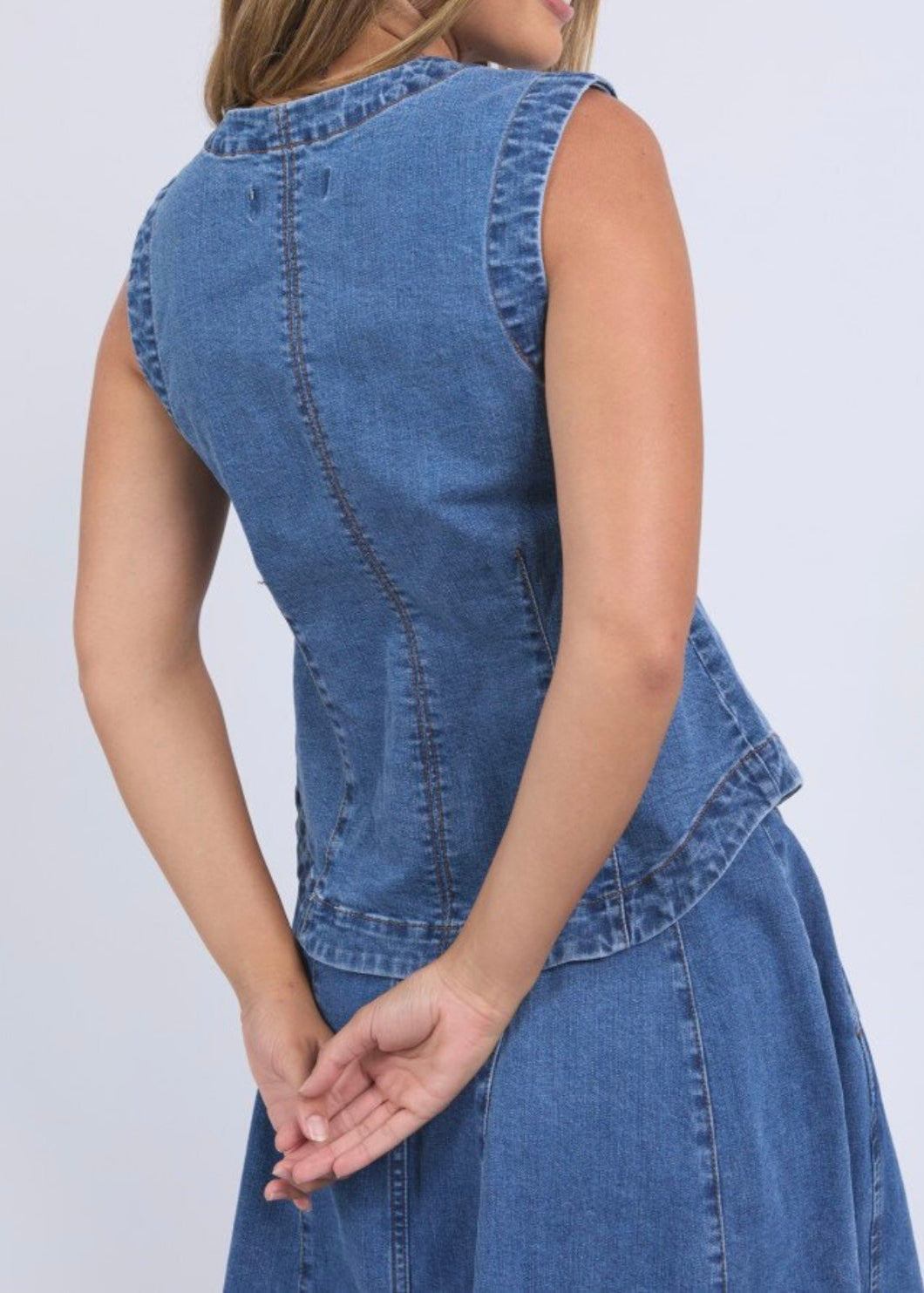 Abbott Vest ~ Denim