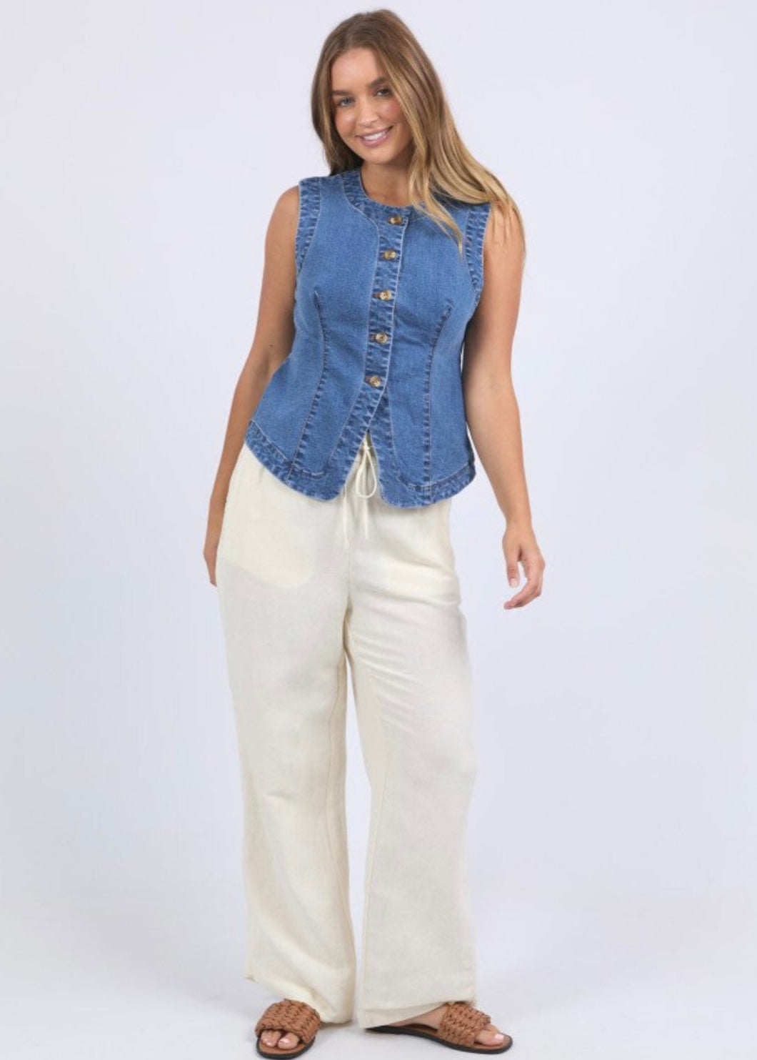 Abbott Vest ~ Denim