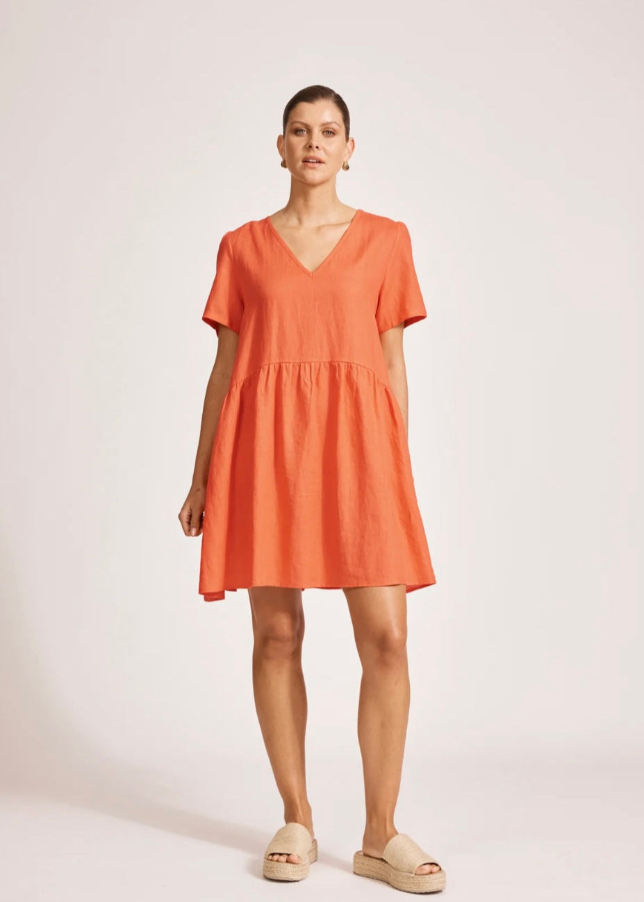 Miramar Midi Dress ~ Coral