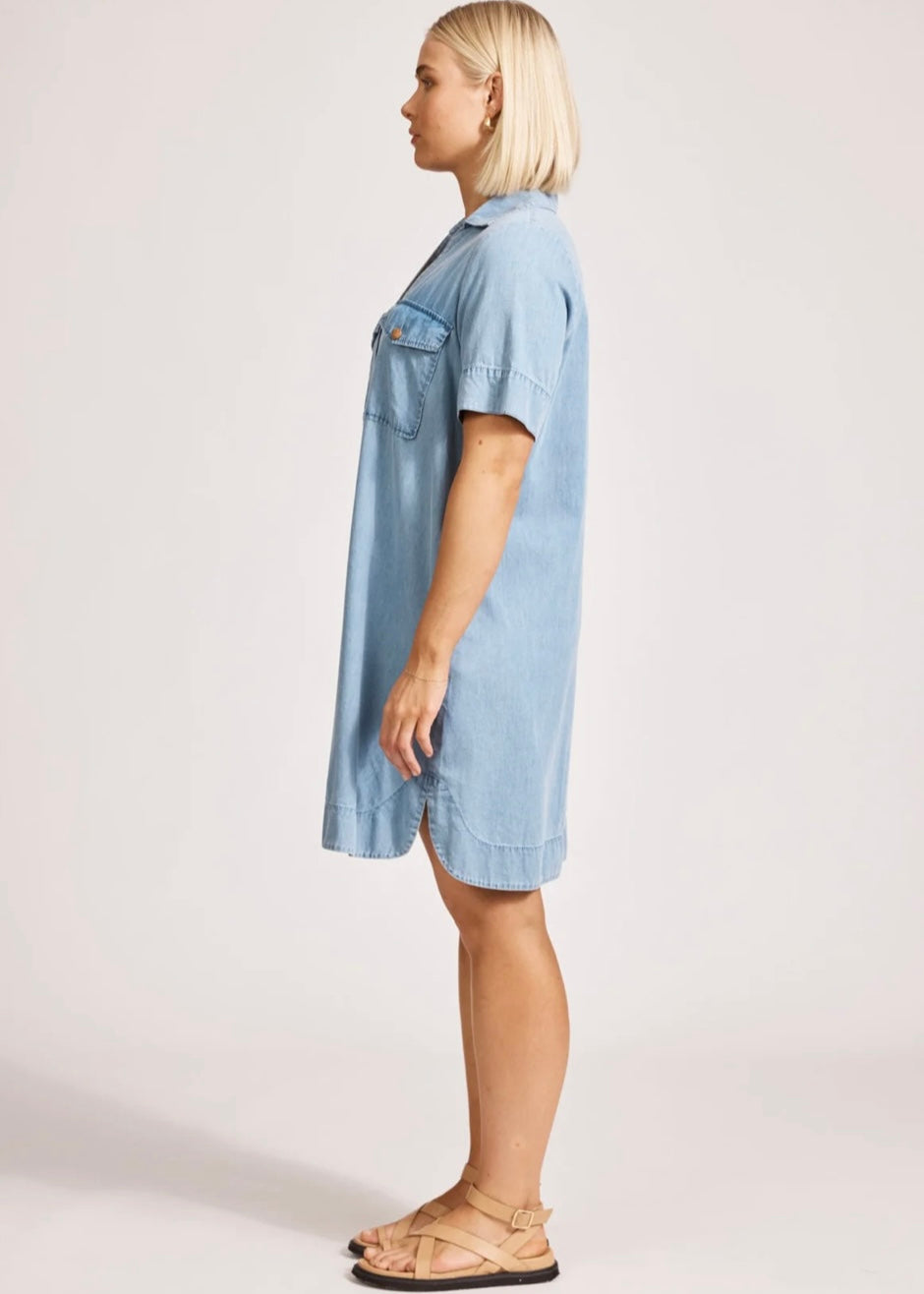 Melenia Shirt Dress ~ Denim