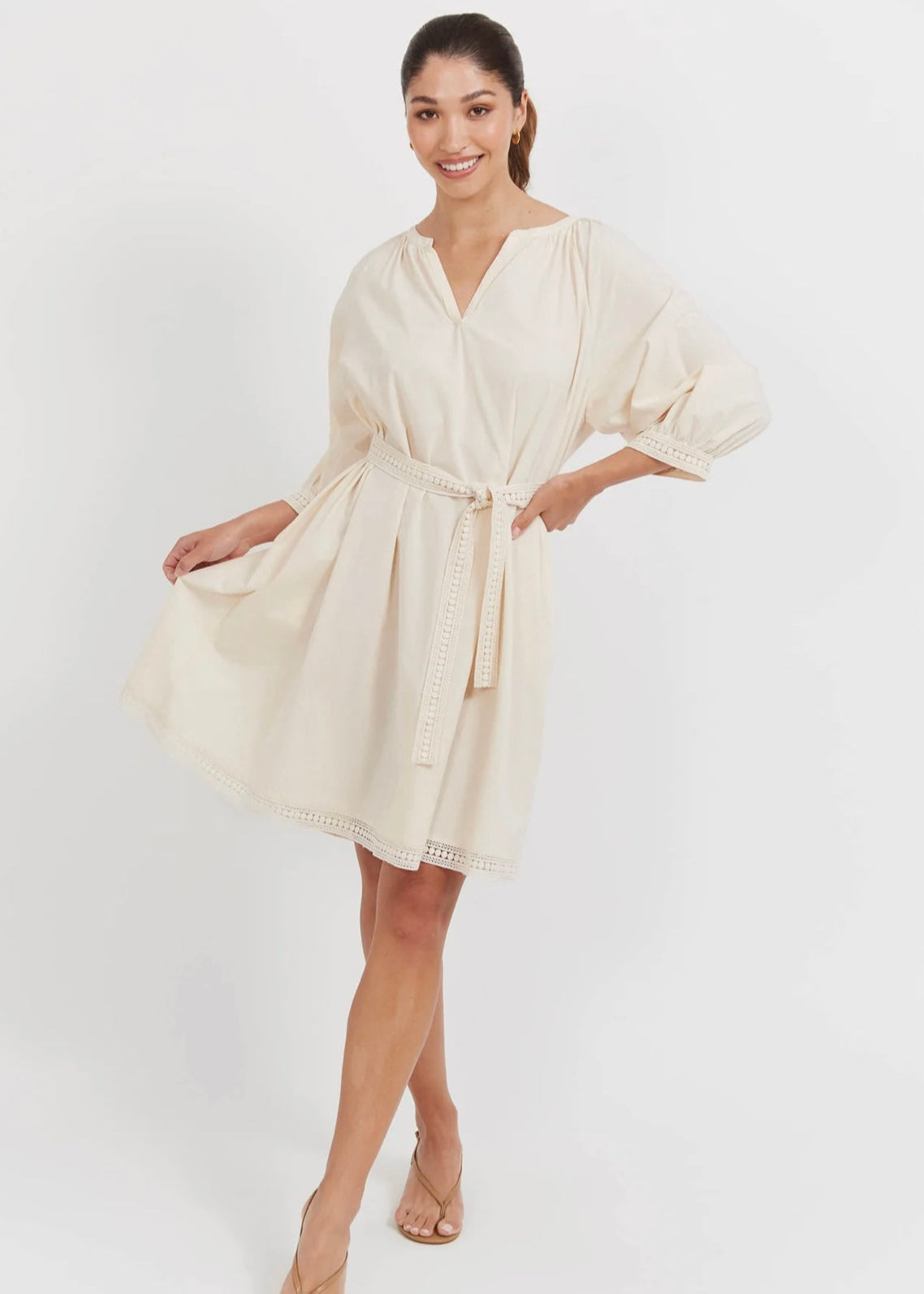 Santos Dress ~ Bisque