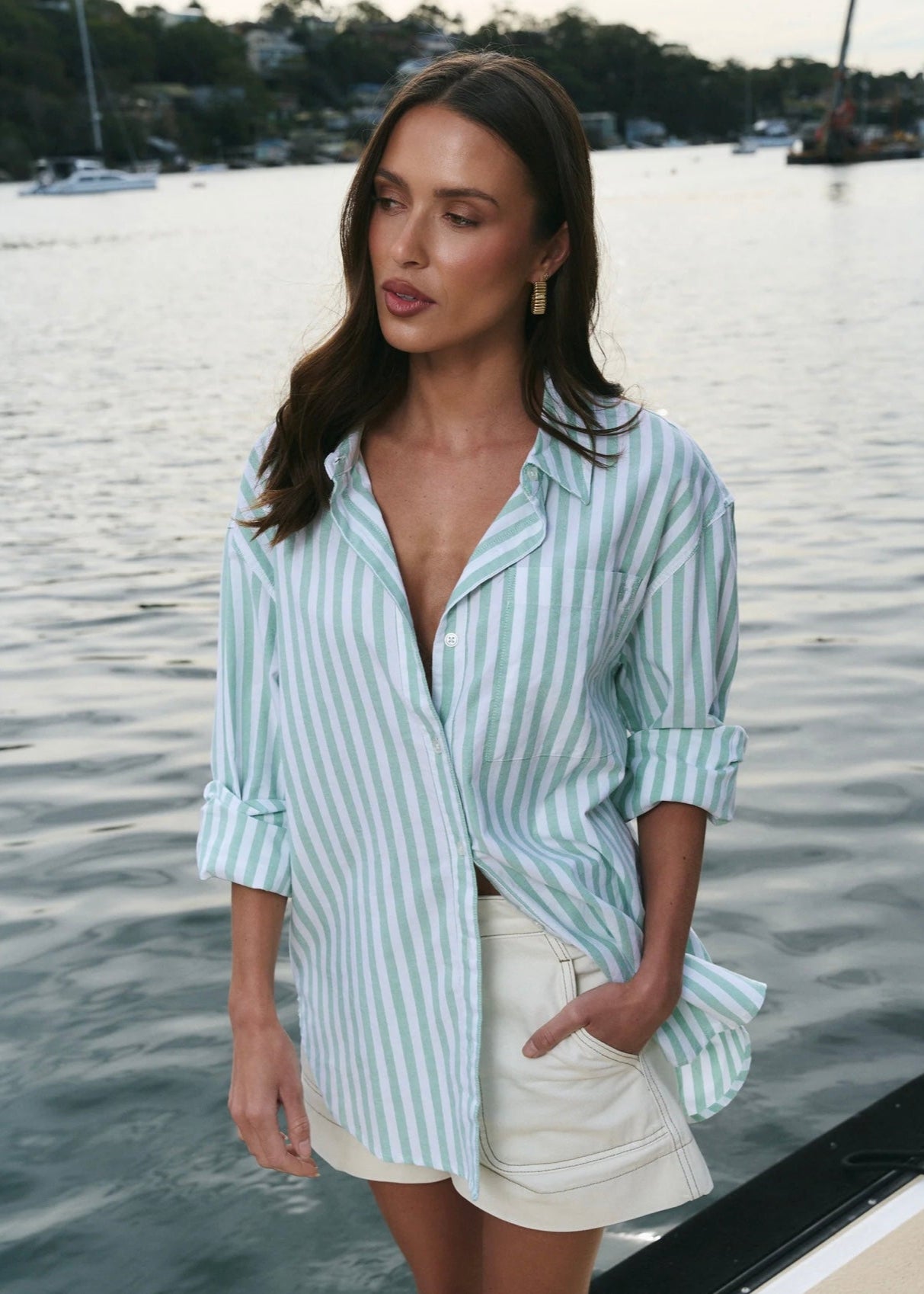 You Got This Shirt ~ Green Wide Stripe