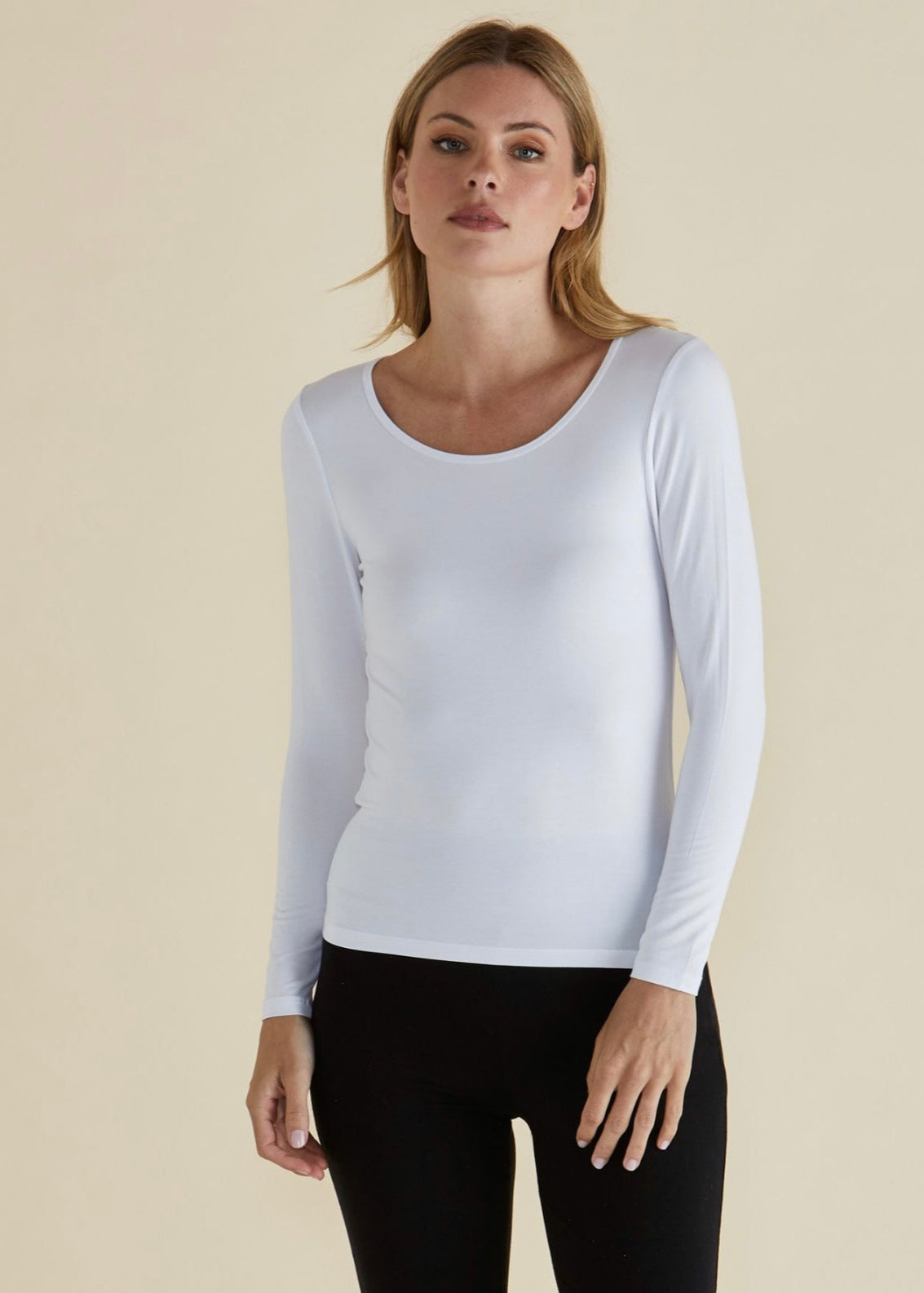 Kelli Long Sleeve Top ~ White