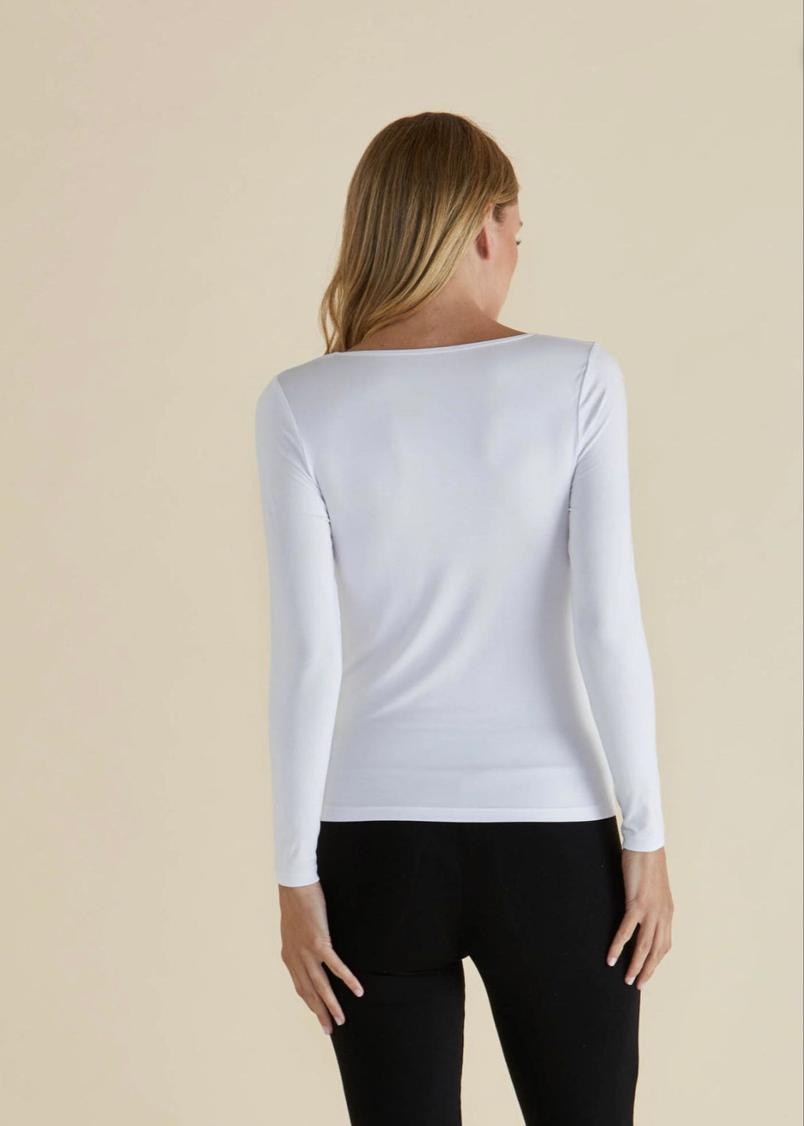Kelli Long Sleeve Top ~ White