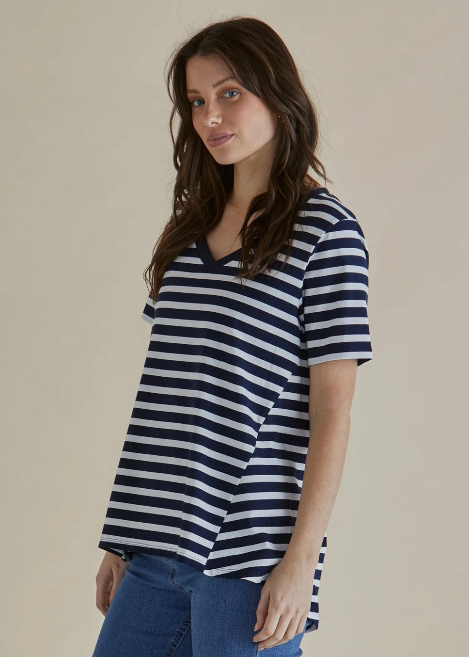 Luella Tee ~ Navy Stripe