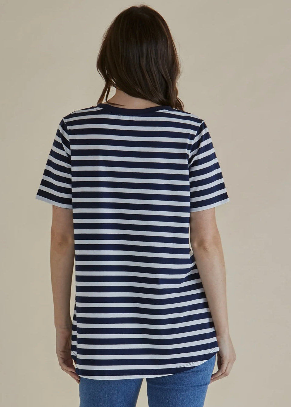 Luella Tee ~ Navy Stripe