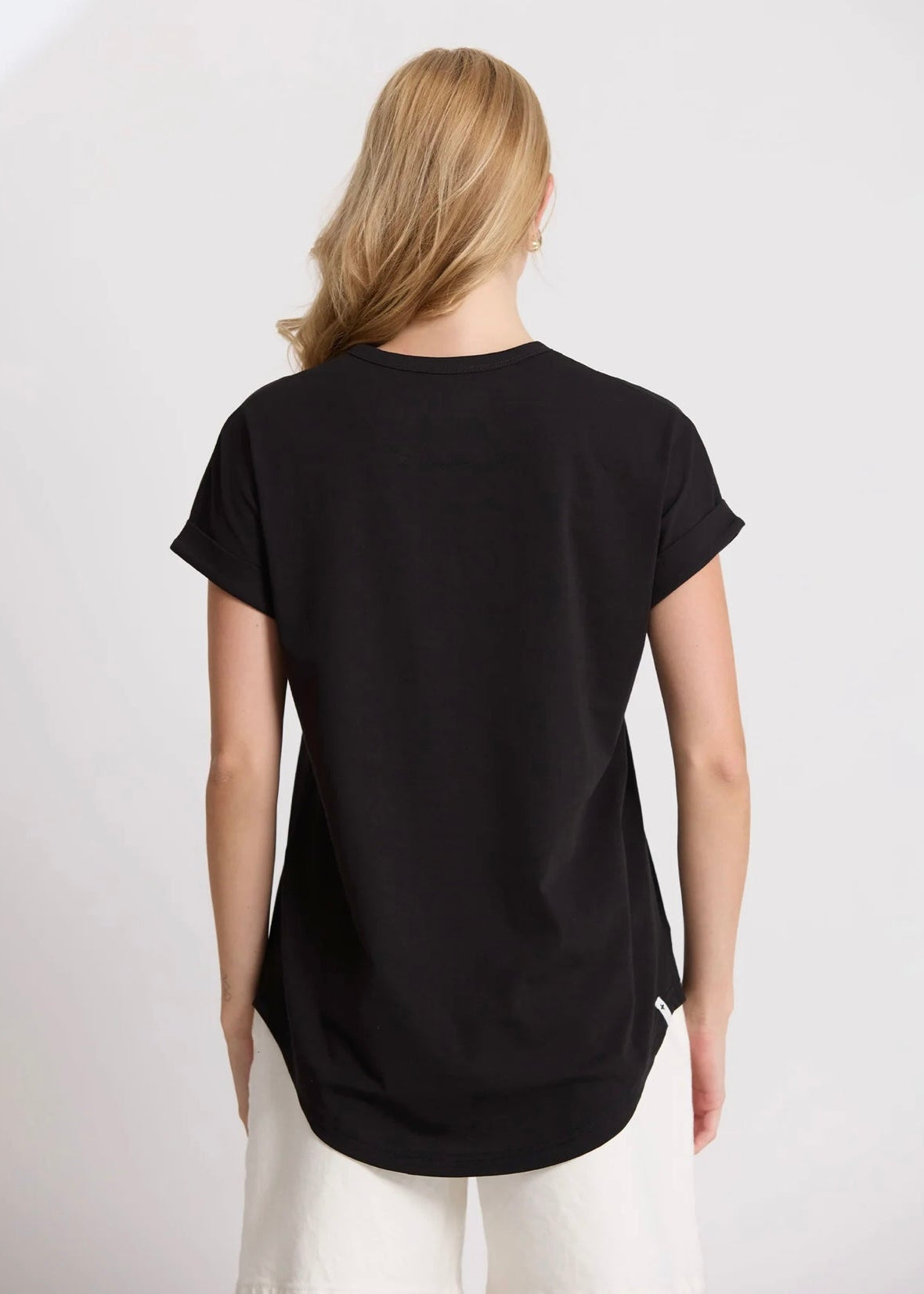 Soho Cuff V Tee ~ Black