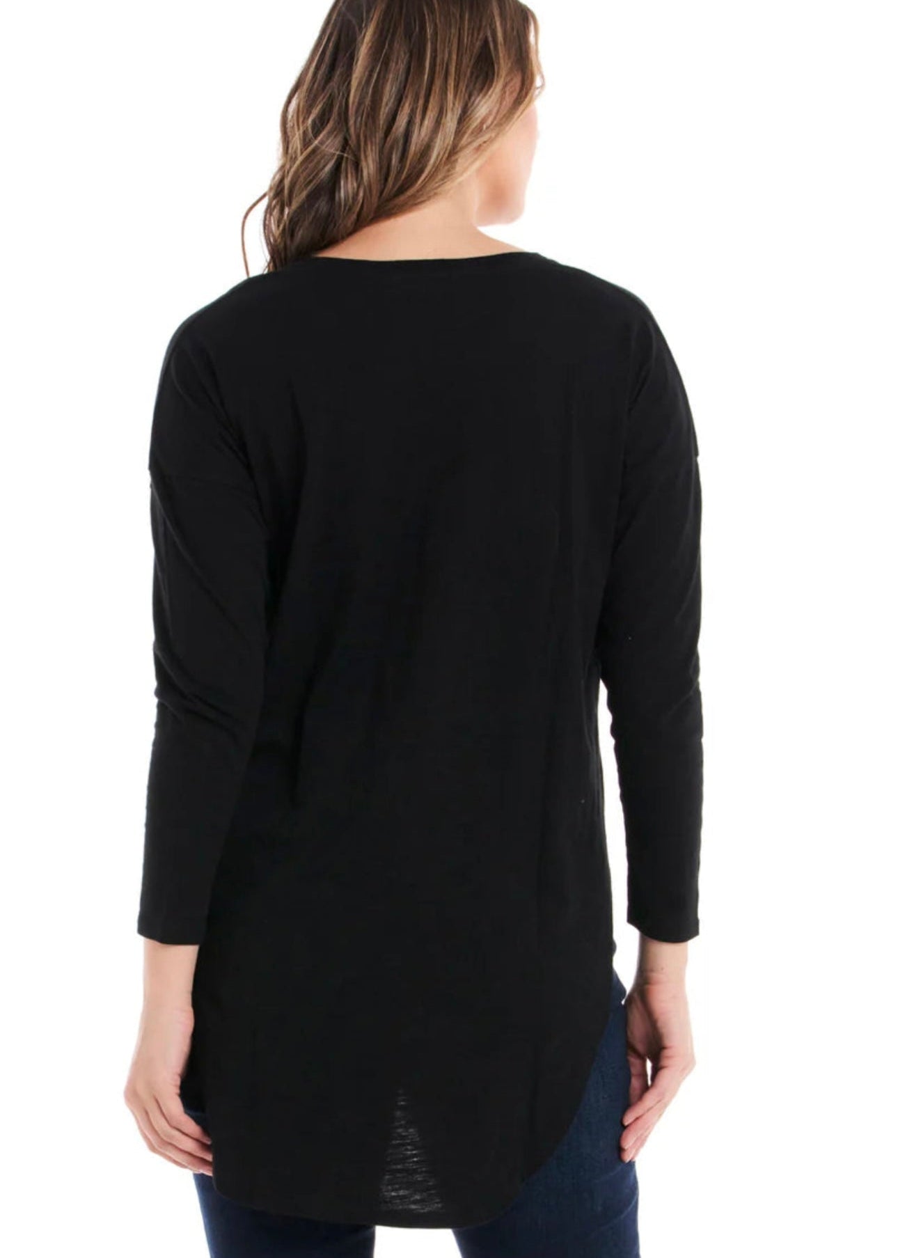Jessie Long Sleeve Tee ~ Black